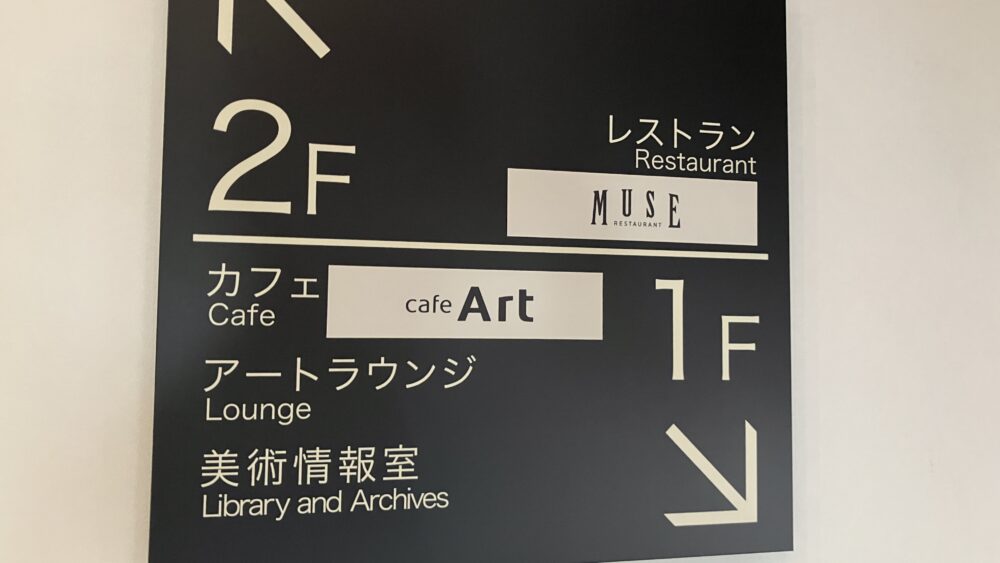 cafeMUSE案内板