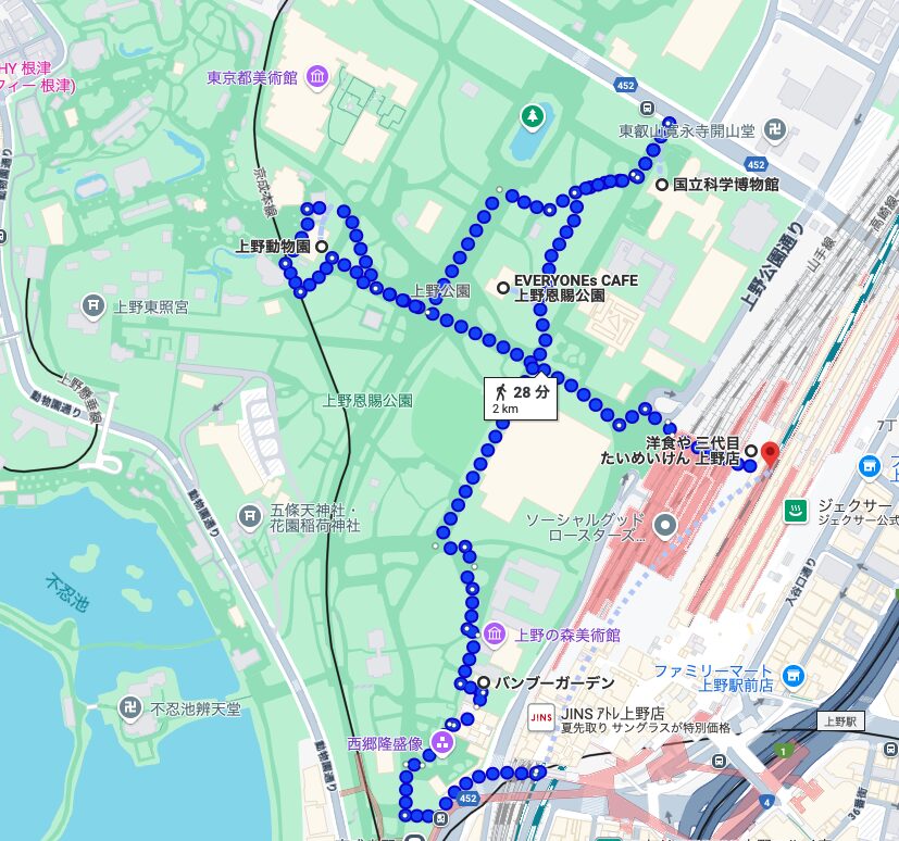 回遊プランの地図説明